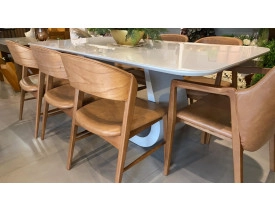 mesa-jantar-moderna-canto-redondo-sala-laca-tingimento-lâmina-natural-madeira