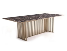 mesa-jantar-linhas-design-aço-inox-robusta-oito-lugares-retangular-laca
