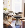 conjunto-platner-mesa-jantar-cadeira-inox-polido