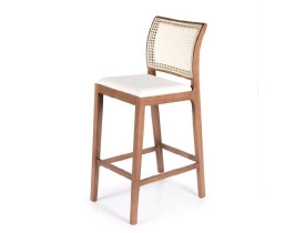 banqueta-tela-palha-sextavada-madeira-frente