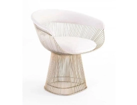 Cadeira Platner Inox Dourado